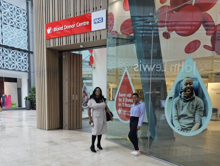 Blood Donor Center, Westfields Mall Straford, London – September 2023