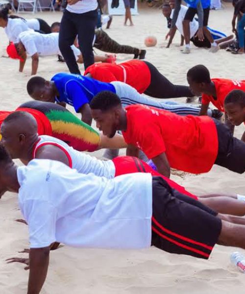 MarchMarch 2024 Physical Exercises at Laboma Beach Accra.