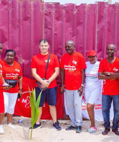 Kwaaba Foundation together with Kaysens Group, planted a palm tree at Laboma Beach Accra.