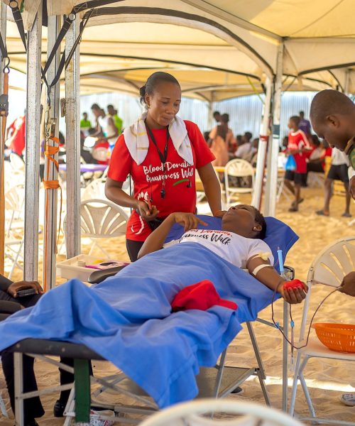 MarchMarch 2024 Blood Donation Exercise at Laboma Beach Accra.